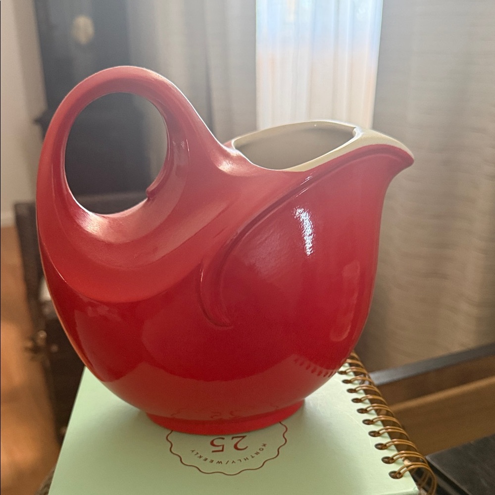 Red Ceramic Pitcher